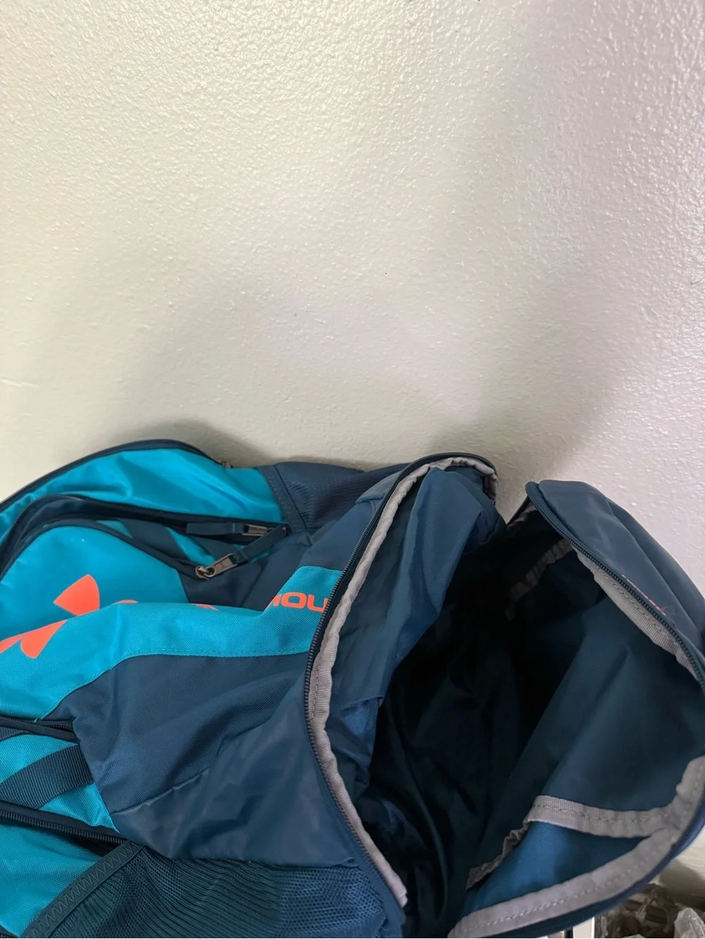 Under Armour Storm Hustle II Blue & Orange Backpack